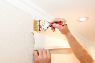 Pose de papier peint à Moirans-en-Montagne — revêtements muraux et toiles de verre
